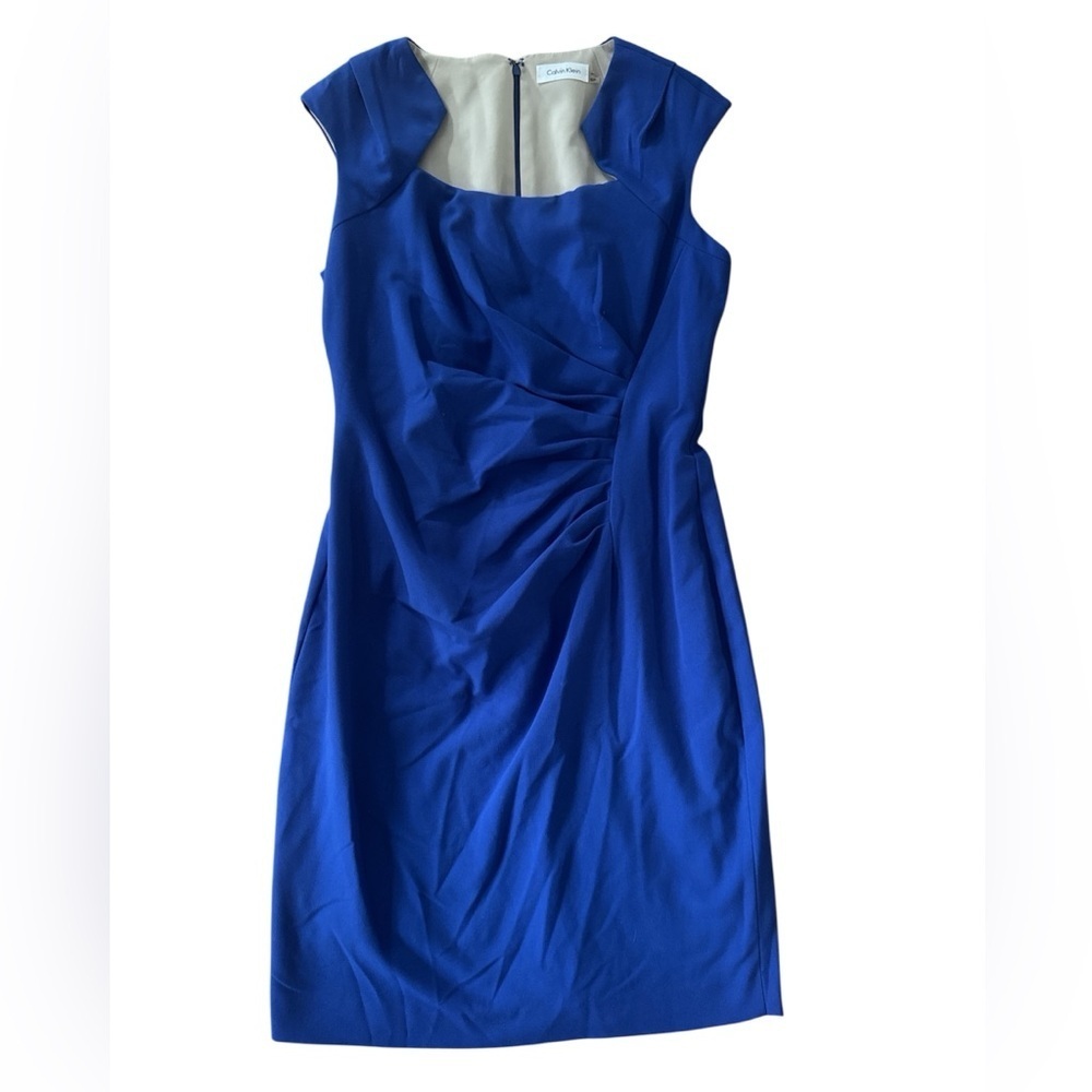 Calvin Klein Royal Blue Mini Dress, WOMENS 8P - Picture 2 of 5